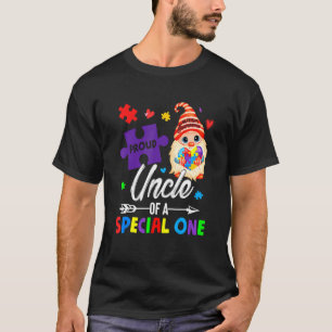 Trote Oom Van Een Speciale Eén Puzzel Dwerg Autism T-shirt