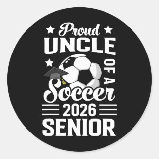 Trote Oom Van Een Voetbal Afgestudeerde 2026  Ronde Sticker