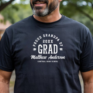 Trote opa afstudeerlettertype afstuderen t-shirt