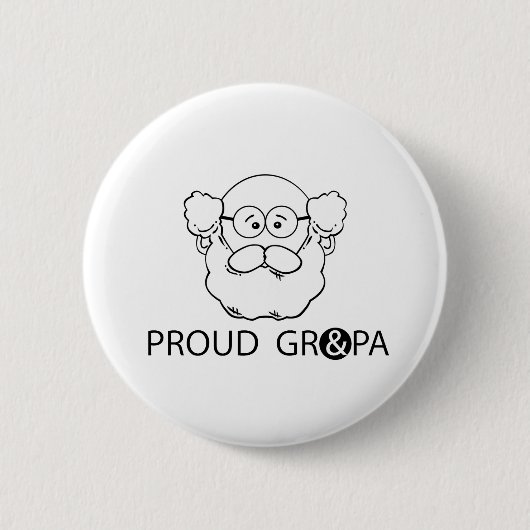 Trote Opa Ronde Button 5,7 Cm (Voorkant)