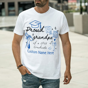 Trote Opa van een Afgestudeerde in 2026 T-shirt