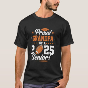 Trote Opa Van Een Afgestudeerde Senior Voetbalspel T-shirt