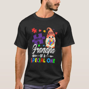 Trote opa van een speciale puzzel-kabouter autisme t-shirt