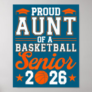 Trote Tante 2026 Senior Basketbal Illustratie Poster