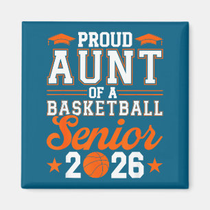 Trote Tante 2026 Senior Basketball Grafische Kunst Magneet