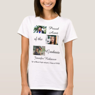 Trote Tante van de Afgestudeerde Aangepaste Foto's T-shirt