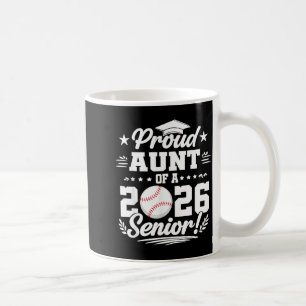 Trote tante van een afgestudeerde honkbal senior 2 koffiemok