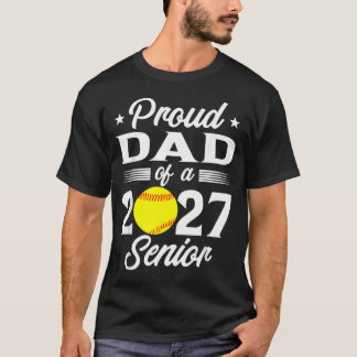 Trote Vader Van Een 2027 Softbal Afgestudeerde T-shirt