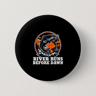 Trotline meerval opa vintage versleten rivier ronde button 5,7 cm