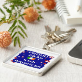 Trots 2BAn Iers-Amerikaans Sleutelhanger (Zijkant)