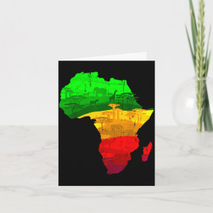 Trots Afrika kaart groen geel rood Afrikaanse trot