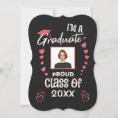 Trots Afstuderen Foto Afstuderen Party Fun Kaart (Voorkant)