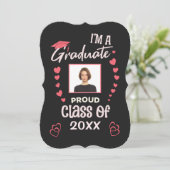 Trots Afstuderen Foto Afstuderen Party Fun Kaart (Staand voorkant)