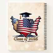 "Trots Afstuderen USA Style" Notitieboek (Achterkant)