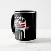 TROTS AMERIKAAN - wit Mok (Voorkant links)