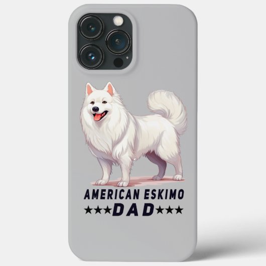 Trots Amerikaans Eskimo Vader Hondenliefhebber Case-Mate iPhone Case (Achterkant)