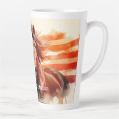 Trots Amerikaans paard Latte Mok (Rechts)