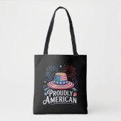 Trots Amerikaans - Patriotic Beach Sunhat Draagtas (Voorkant)
