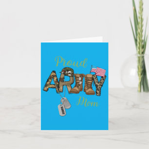 Trots Army Familie Moeder Moeder Dag Cadeau Kaart