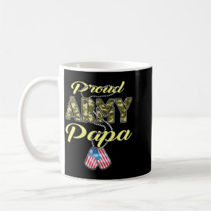 Trots Army Papa Vlag Camo Hondenpenningen Pride Mi Koffiemok