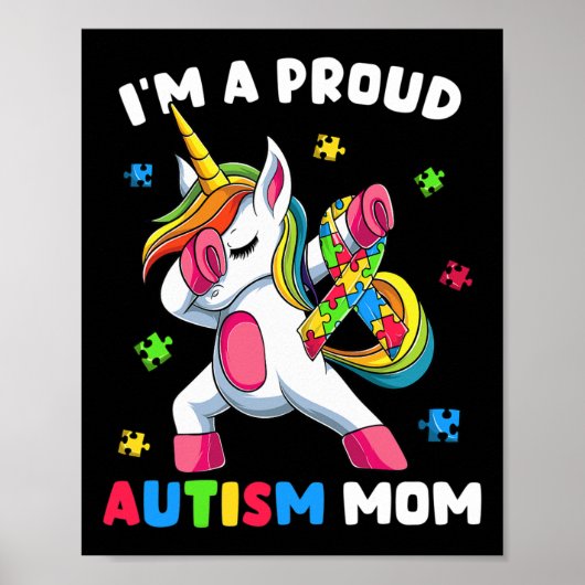 Trots Autisme Mam Dab Dans Poster (Voorkant)