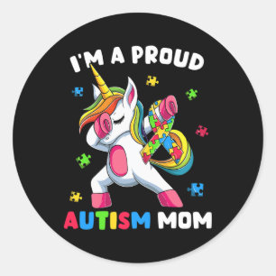 Trots Autisme Mam Dab Dans Ronde Sticker