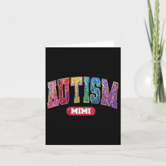 Trots Autisme Mimi Autisme Bewustzijn Maand Famili Kaart
