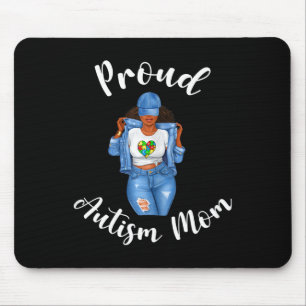 Trots Autisme Moeder Afrikaans Amerikaans Zwart Mo Muismat