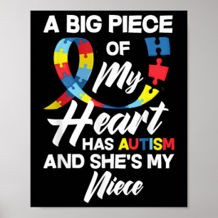 Trots Autisme Tante _ Oom Autistisch Nichtje Autis Poster