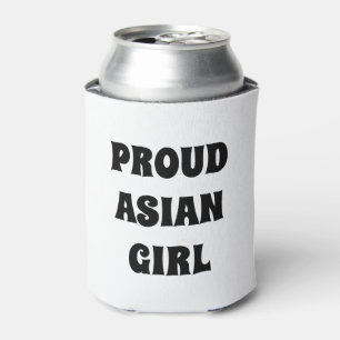 Trots Aziatisch Meisje, zwart wit Koelbox Blikjeskoeler