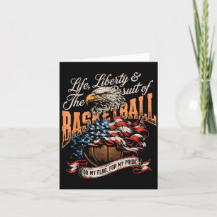 Trots basketbal Amerikaanse vlag patriottische VS Kaart