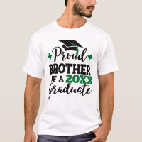 Trots Broeder van het afstuderen zwarte groene pet