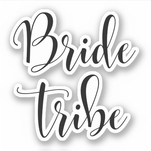 Trots bruid tribe sticker (Voorkant)