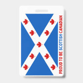 TROTS DAT IK SCHOTSE CANADEES BEN! BADGE (Achterkant)