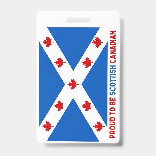 TROTS DAT IK SCHOTSE CANADEES BEN! BADGE (Voorzijde)