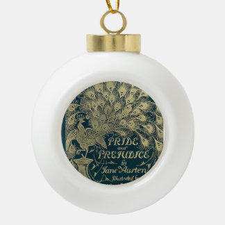 Trots en vooroordeel keramische bal ornament