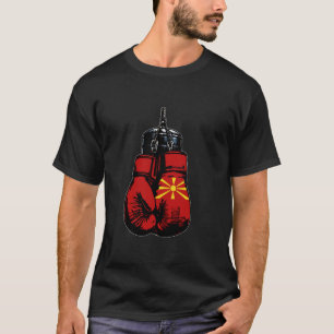 Trots erfgoed Noord-Macedonië Vlag Bokshandschoene T-shirt