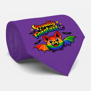 🦇🌈 Trots Fangtastische Vleermuis Stropdas