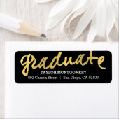 Trots geborsteld bewerkbaar Afstuderen label in kl (Insitu)