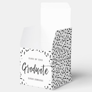 Trots geborsteld Graduation Party Favor Box Bedankdoosjes