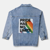 Trots Heeft Geen Grenzen | Disability Pride Month Denim Jacket (Achterkant)