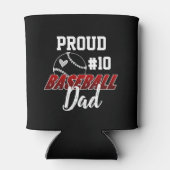 Trots honkbal vader spelers nummer blikjeskoeler (Achterkant)