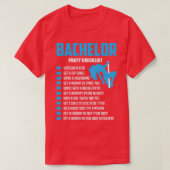 Trots huwelijk checklist bruid T T-shirt (Design voorkant)