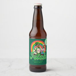 Trots & Iers St Patrick Custom LGBTQ+ Bier Etiket