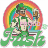 Trots & Iers St Patrick LGBTQ+ Sticker (Voorkant)