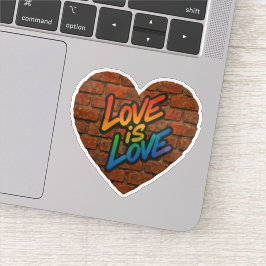 Trots Kleurrijke Liefde is Liefde Sticker