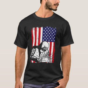 Trots Lassen Lasser Vaderdag USA Amer T-shirt