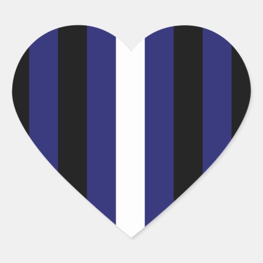 Trots leerdesign hart sticker (Voorkant)