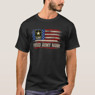 Trots Leger Nanny American Flag Veteran GIF T-shirt