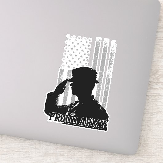 Trots leger sticker (Detail)